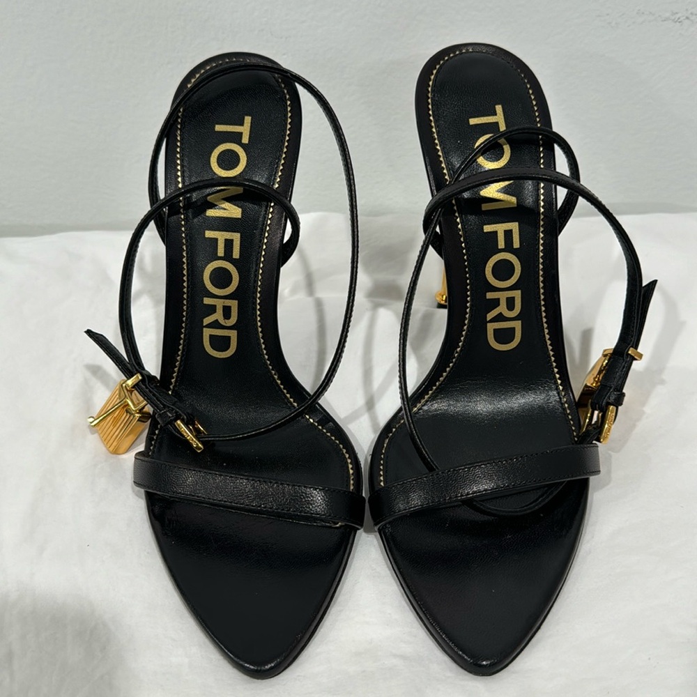 Tom Ford Lock Stiletto Sandals Size 37